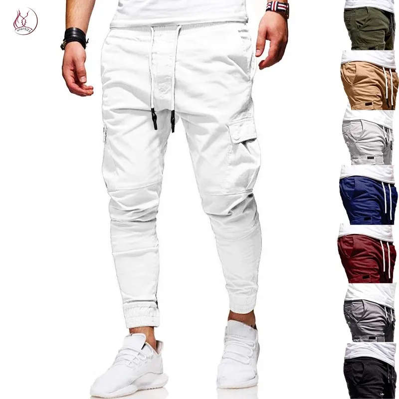 

Men's Casual Jogger Pants Fitn Gym Trousers mid Waist Loose Fit Long Pants Youthful Spor Sle Four Seasons Universal