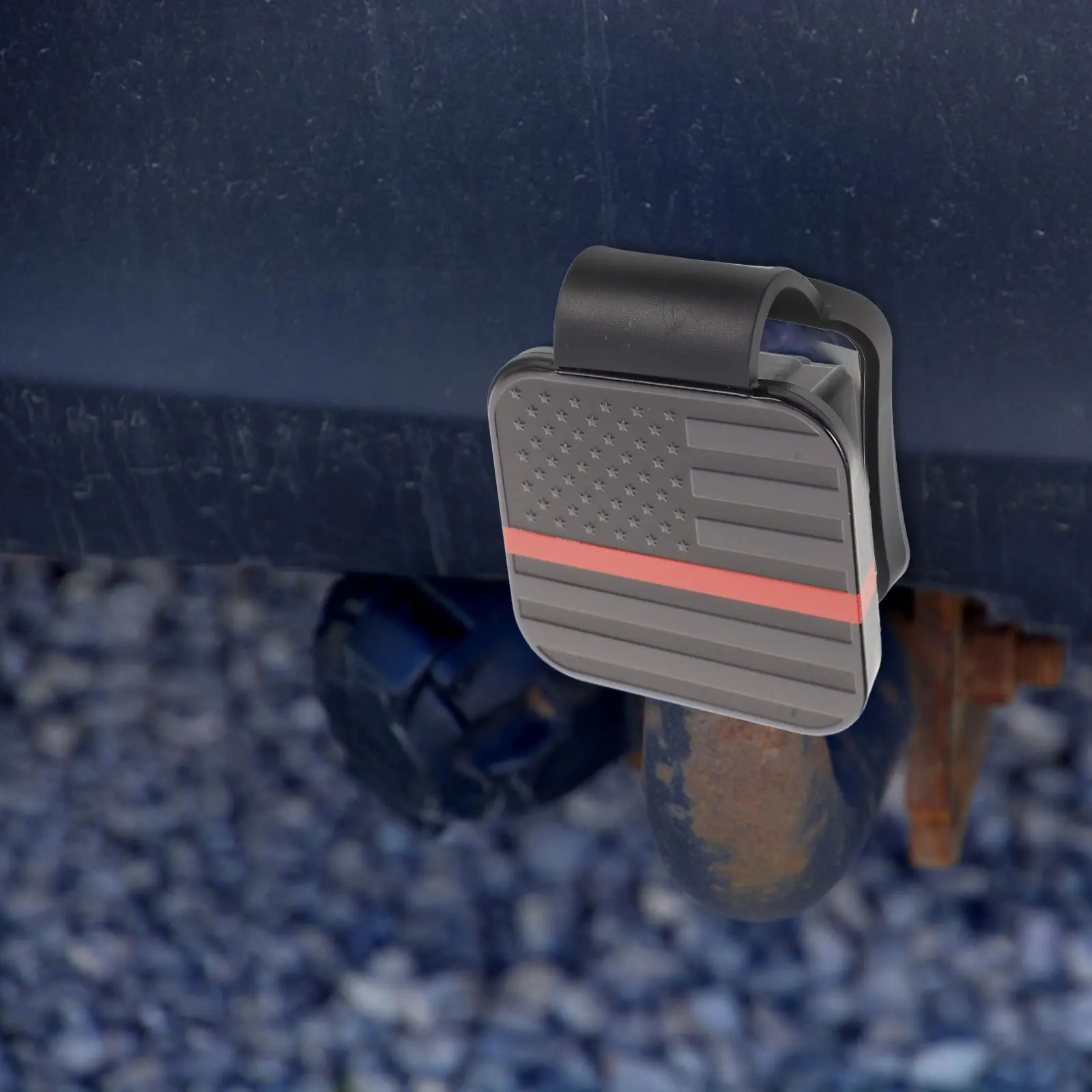 

Car Hitch Cover Tow Protector Quick Installation Trailer Hitch Cap Secure Buckle Tow Cover Trailer Accessories
