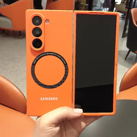 For Samsung Galaxy Z Fold 3 4 5 6 7 Fold6 Fold5 Case For Magsafe Ultra Thin Skin Feel Case Magnetic Wireless Charging BackCover