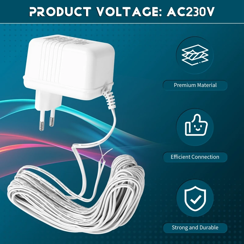 24V Doorbell Transformer Adapter  For Video Doorbells Enhanced Performance & Easy Installation EU PLUG
