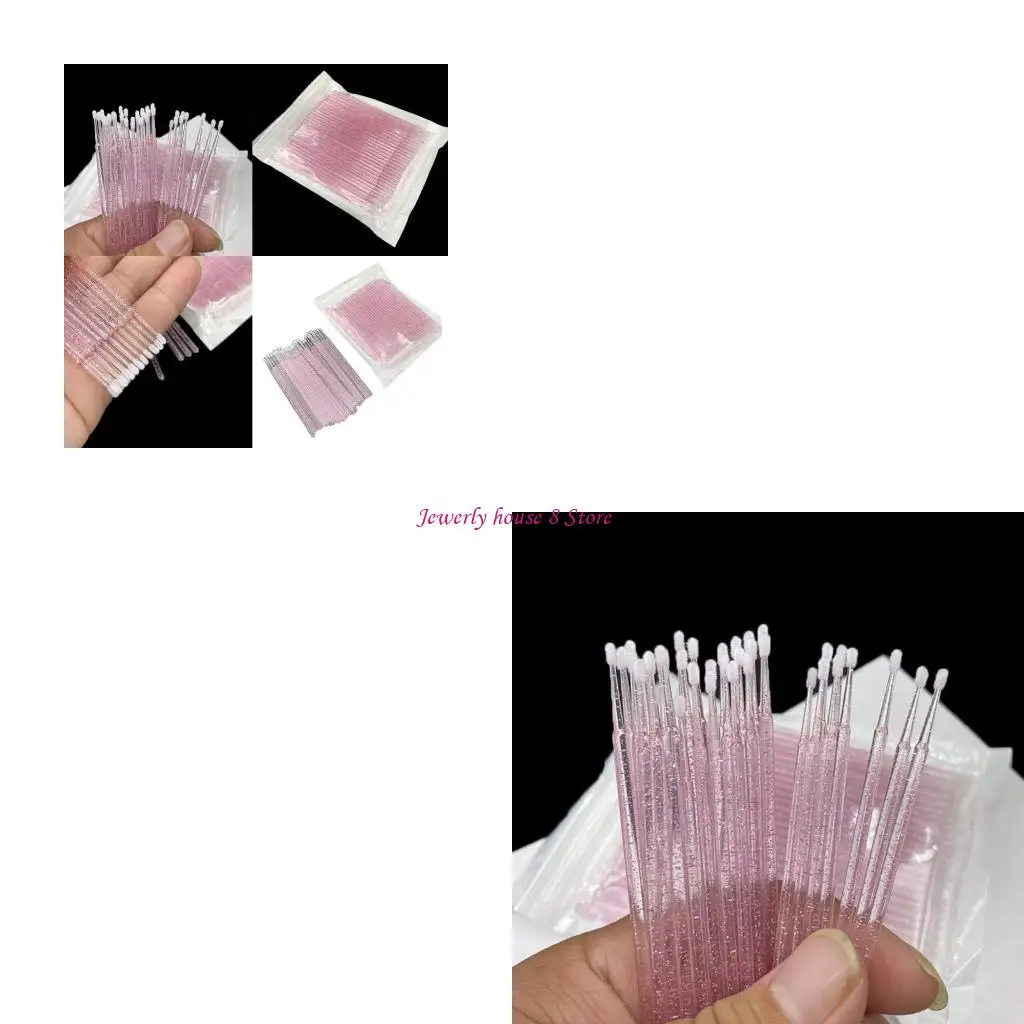 100 قطعة من مسحات القطن للإيبوكسي والمكياج، أدوات تنظيف يدوية عالية الامتصاص من الراتنج