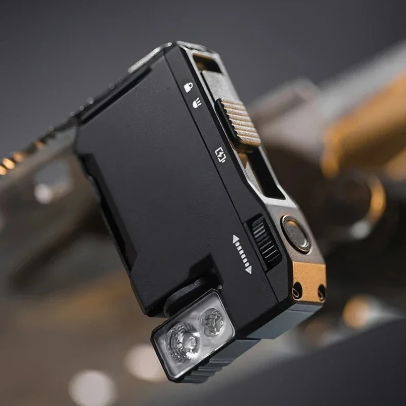 مصباح يدوي صغير بسلسلة مفاتيح، 400 لومن مع أوضاع RGB وWhite. مصباح جيب EDC قابل لإعادة الشحن للحمل اليومي وفي الهواء الطلق. #6