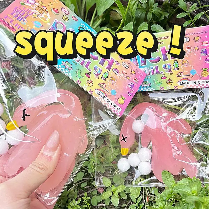 2025 جديد لعبة الضغط على البطة لطيف اللون تغيير تململ بطة مشوية الجدة موتشي الحيوان الإبداعية الفك اللعب الإجهاد المخلص