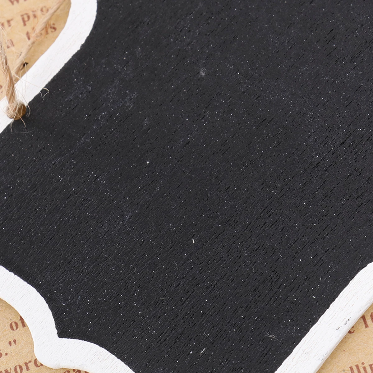 

20 Pcs Tags Shaped Black Chalkboard Small Blackboard Kid Gifts Wedding Decor for Kids Hanging Message Wooden Child