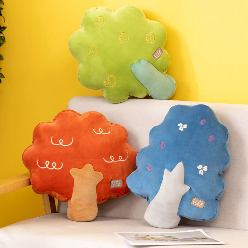 Plante en peluche créative pour enfants, oreiller doux, coussin de canapé Kawaii, décoration d'intérieur, cadeaux de Noël pour filles, 40cm, 1 pièce