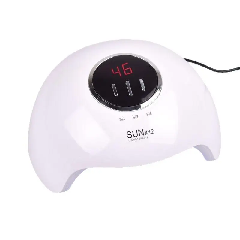 Professional S1 Nail Light Therapy Machine Quick-Drying LED Drying Lamp for Nail Making Induction Polishing Tool White 54W