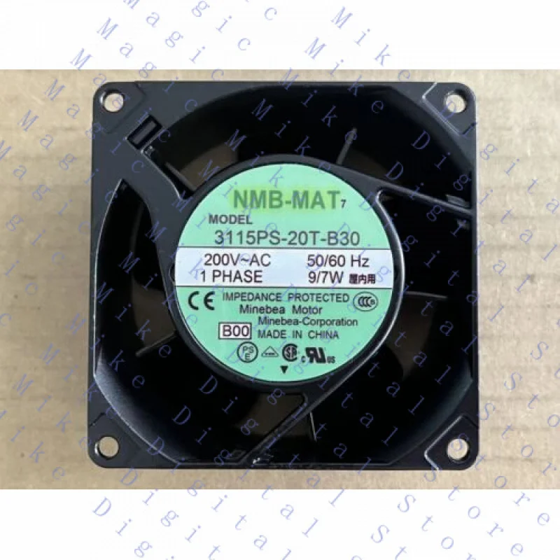 

Вентилятор переменного тока UU 1X с алюминиевой рамой 3115PS-20T-B30 200 В 8 см 8038