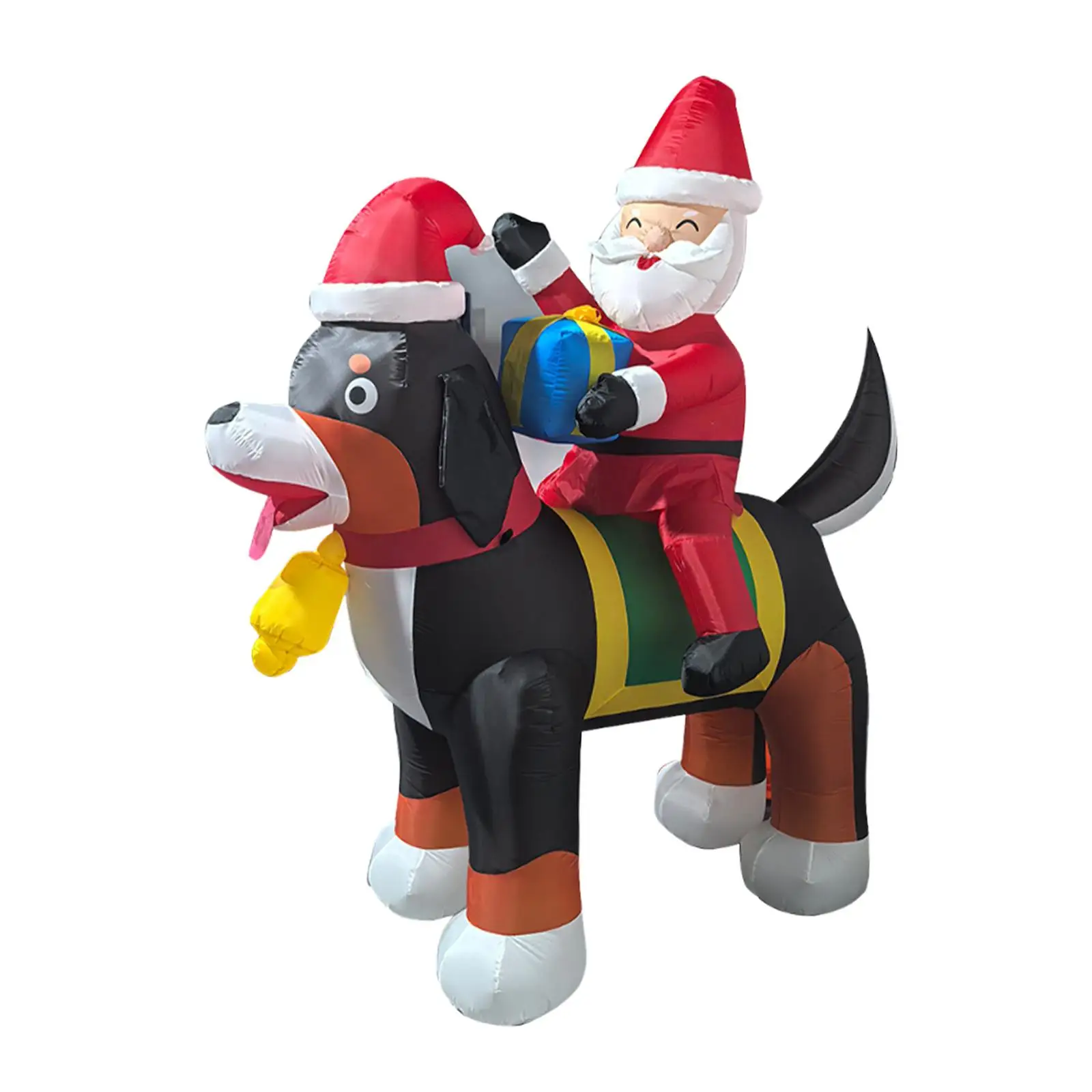 

Надувной Санта-Клаус со светодиодной подсветкой, гигантское рождественское украшение для двора, вечеринок, сада, дома и праздников