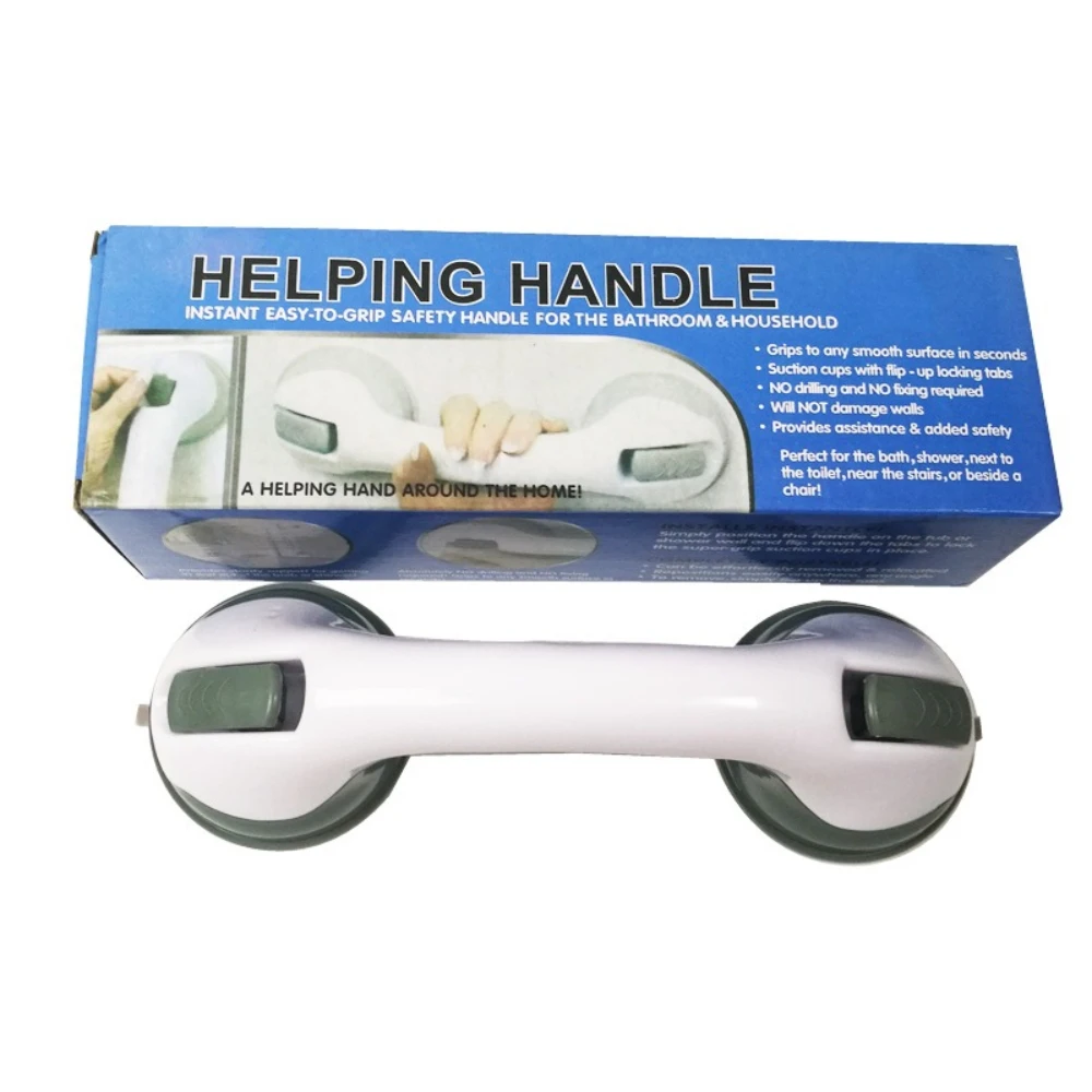 

Bathroom Suction Cup Pulling Helping Handle Bathroom Handrail Suction Cup Handle Dual Locking Safety Suction Cups Helping Handle
