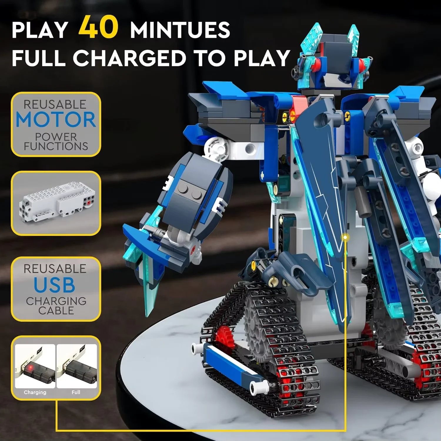 EDUCIRO Robot Building Kit, Toys for 6-12 Year Old Boys Girls, Stem Projects Birthday Gifts, App & Remote Control Robot Toys