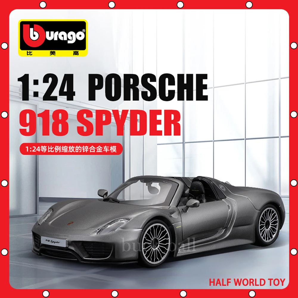 

Bburago 1:24 Porsche 918 Spyder 911 Gt3 Sports Model Car Diecast Cars Edition Alloy Luxury Vehicle Car Collection Toy Kids Gifts