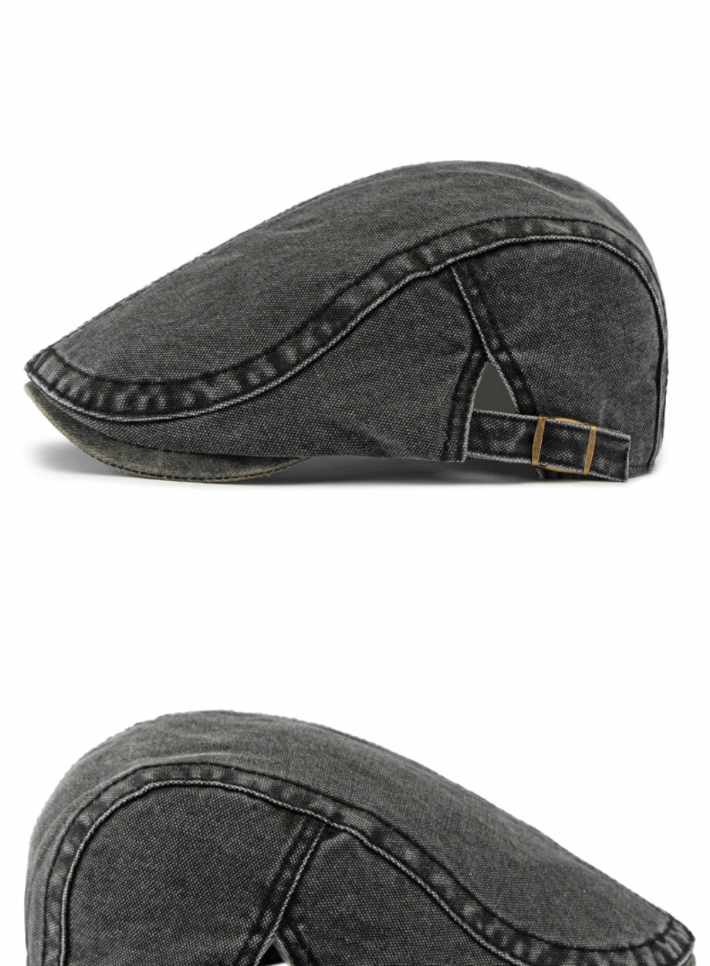 HT5138 Herren- und Damen-Baskenmütze, Vintage-Künstlermütze, 100% Baumwolle, Ivy-Flatcap für Frühling, Sommer, Herbst – Detail 7
