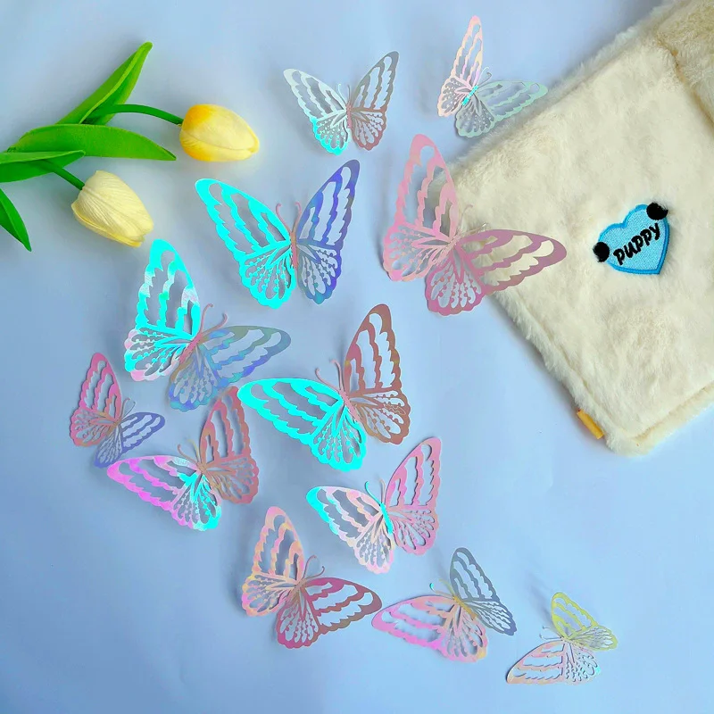 12Pcs/Pack 3D Hollo…