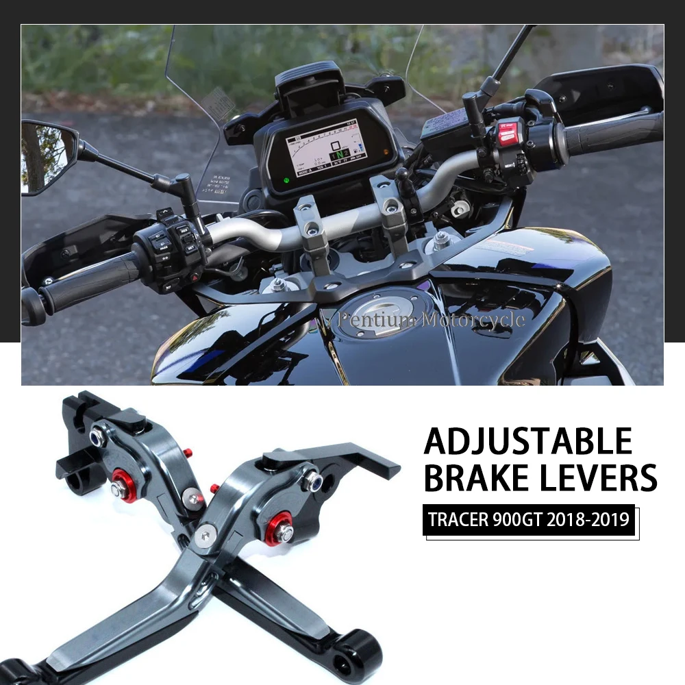 Motorcycle Adjustable Folding Extendable Brake Clutch Levers For YAMAHA TRACER 900 GT TRACER900 Tracer 900GT 2018 2019