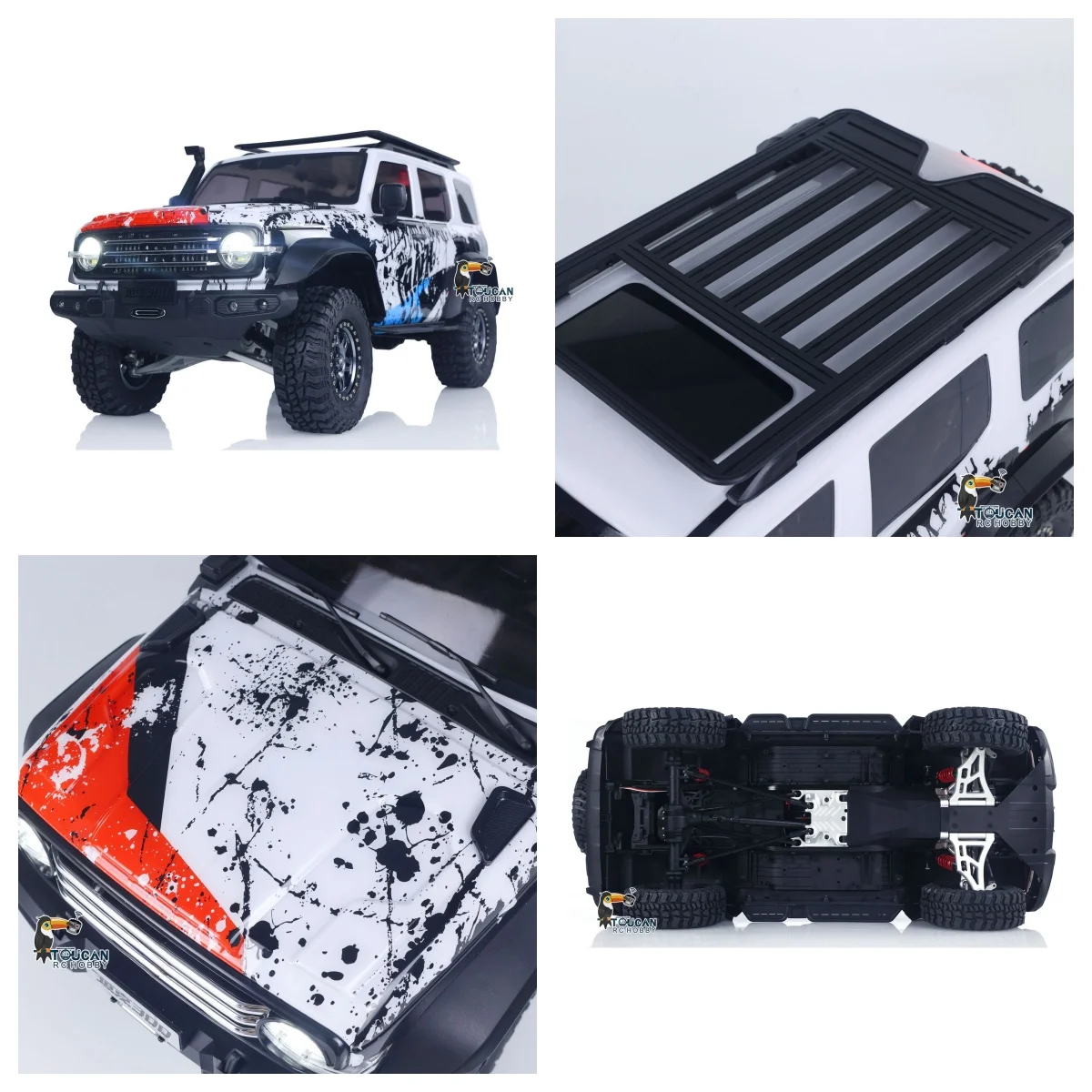 

1/8 RC Гусеничный автомобильный танк 300 Памятное издание 4WD Радиоуправление Внедорожник Замок оси Металлический рычаг Альпинистский автомобиль