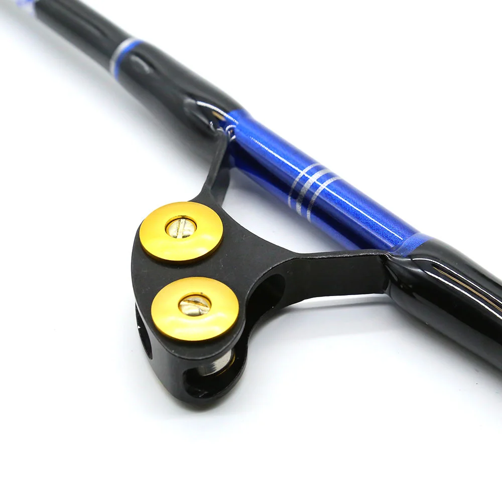 صنارة صيد عالية الجودة لصيد الأسماك في المياه المالحة 100 رطل 130 رطل لعبة كبيرة صنارة صيد البحر 2 + 1 دليل 5 أقدام قضيب التصيد في أعماق البحار