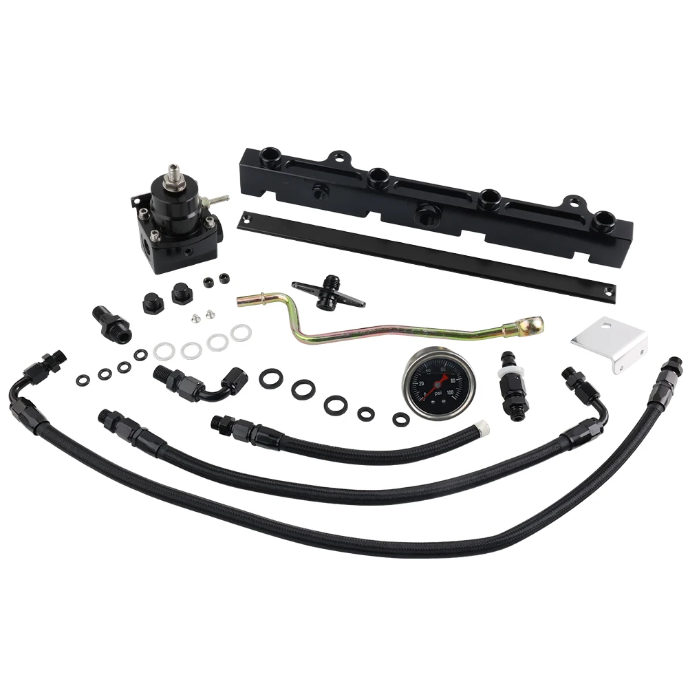 

K Swap Fuel Line System Set Fuel Rail Pressure Regulator for Civic Integra EG EK