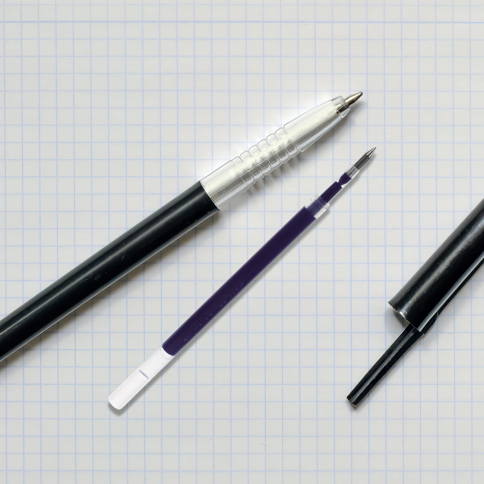 

20 Pcs Press The Spring Head Refill Replacement Pen Refills Black Ink Ballpoint Gel Student