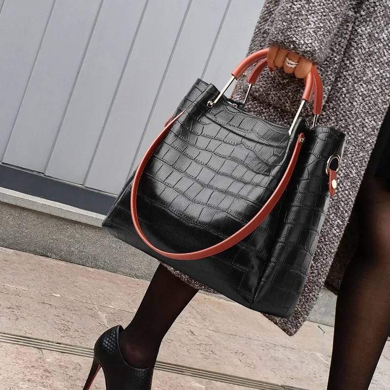 

Women's bags crossbody Alligator print tote large capacity shoulder bag Women's luxury bags ladies handbags Women in Fashion