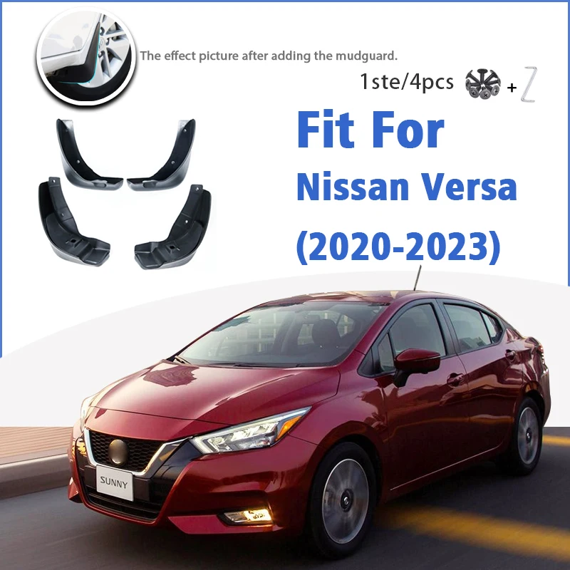 Mudguard For Nissan Versa Sunny 2020 2021 2022 2023 Front Rear Mudflaps Mudguards Accessories Auto Styline Splash Guard Fender