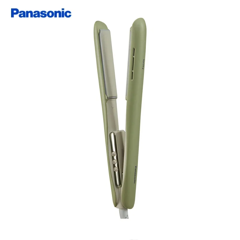 

Panasonic 1 Inch Flat Iron Straightener and Curler 2 in 1 Ceramic Ionic Dual Voltage Straightener With Anti-Iron Silicone Ionic
