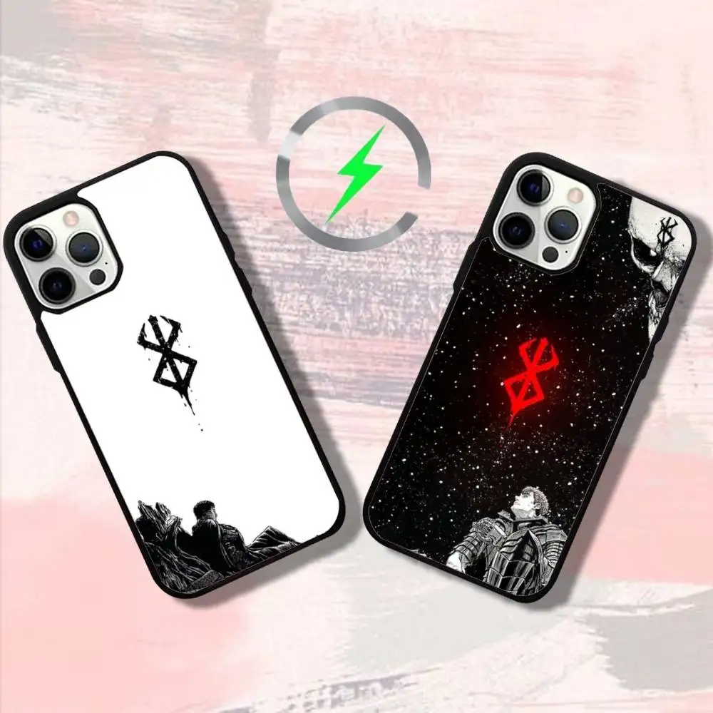 

Anime B-Berserks Phone Case For iPhone 16,15,14,13,12,11,Pro,Max,Plus,Mini,SE4,E Magnetic Magsafe Wireless Charging