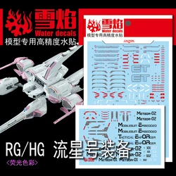 Model Decals Water Slide Decals Tool For 1/144 HG Meteor Unit Fluorescent Sticker Models Toys Accessories