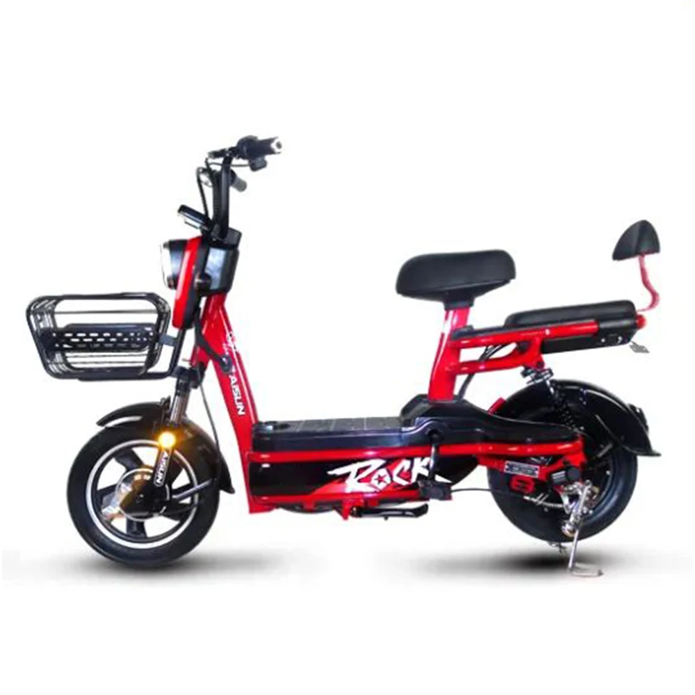 

Оптовая цена 14-дюймовый электрический скутер, городской велосипед, 350 Вт, 48 В, электрический скутер с корзиной