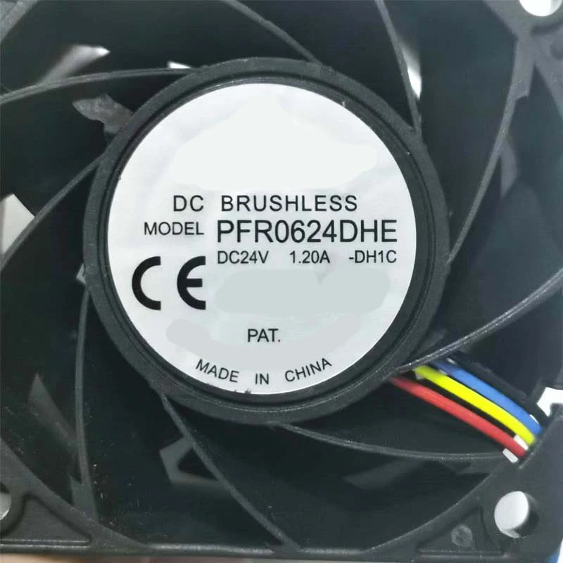 For Original Delta Electronics PFR0624DHE DH1C DC 24V 1.20A 60x60x38mm 6038 4-Wire Server Cooling Fan