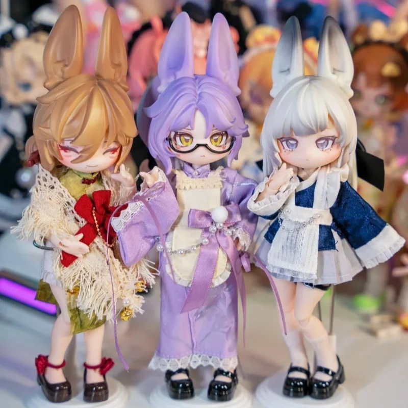 Genuine Inedible Doll Rabbit Jumping Moon Time Treasure 12 Points Bjd Blind Box Movable Toy Ornament Doll Gift Toy ﻿