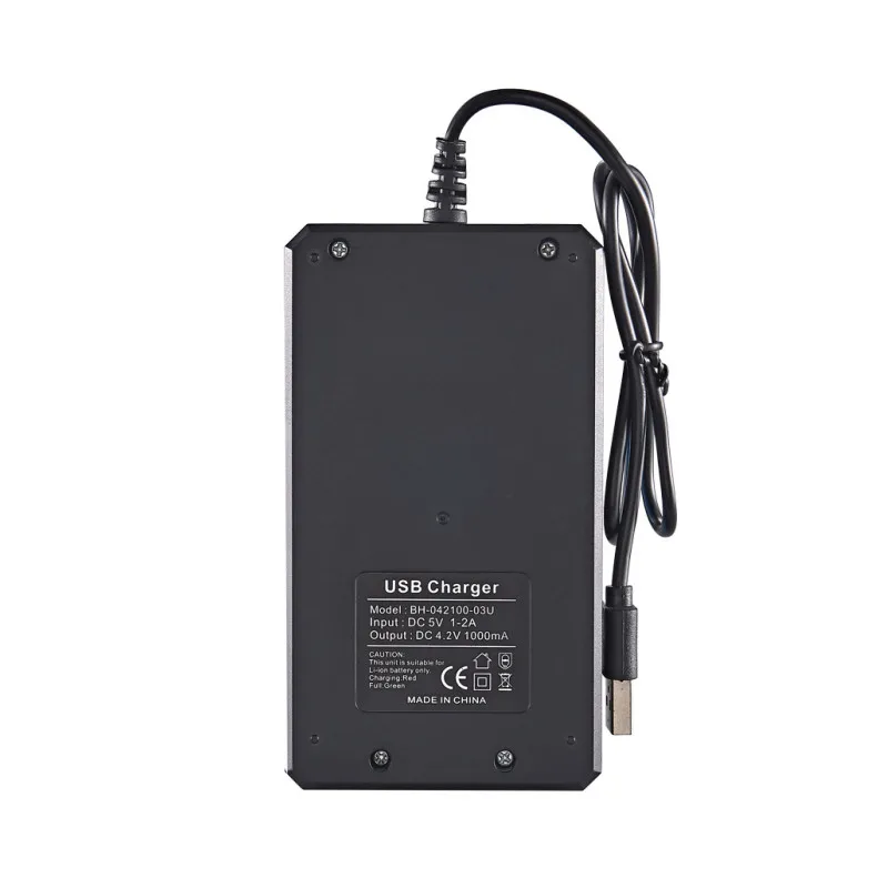 Smart 18650 Charger 3 Slots 4.2V Li-ion Battery USB Independent Charging 18650 18500 14500 16650 26650 Lithium Battery Charger