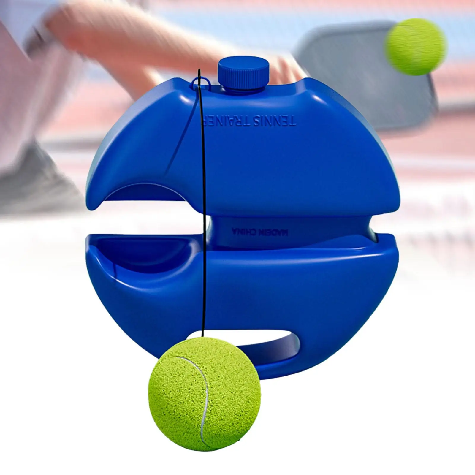 Tennis-Trainer-Ball, einzelner spielender Tennis-Trainer mit Seilball