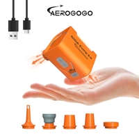 GIGA Pump 5 Portable Electric Air Pump with LED Camping Light, Rechargeable for Pool Floats, Air Mattress, and Vacuum Bags