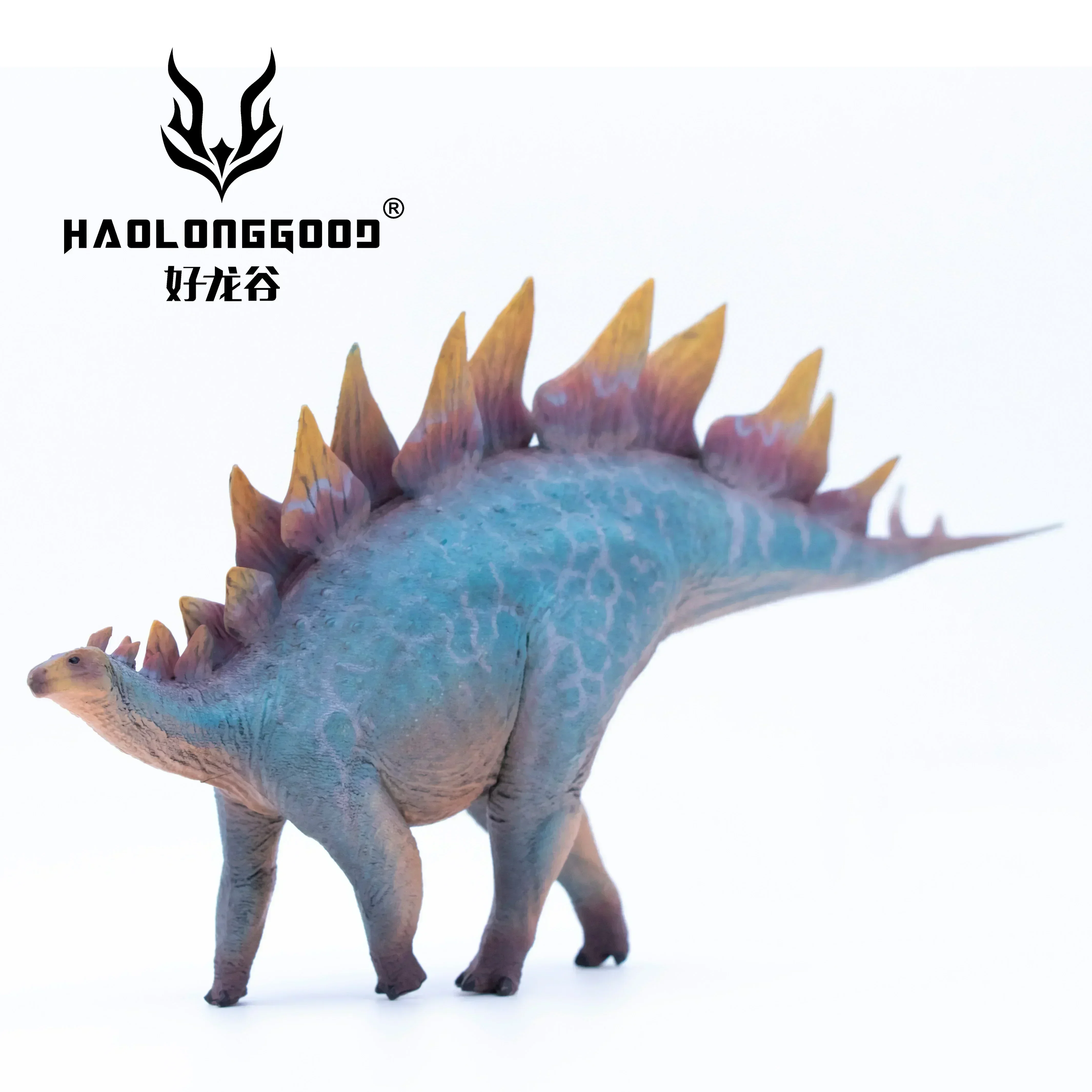 1:35 HAOLONGGOOD Toy Stegosaurus Prehistoric Animal Model