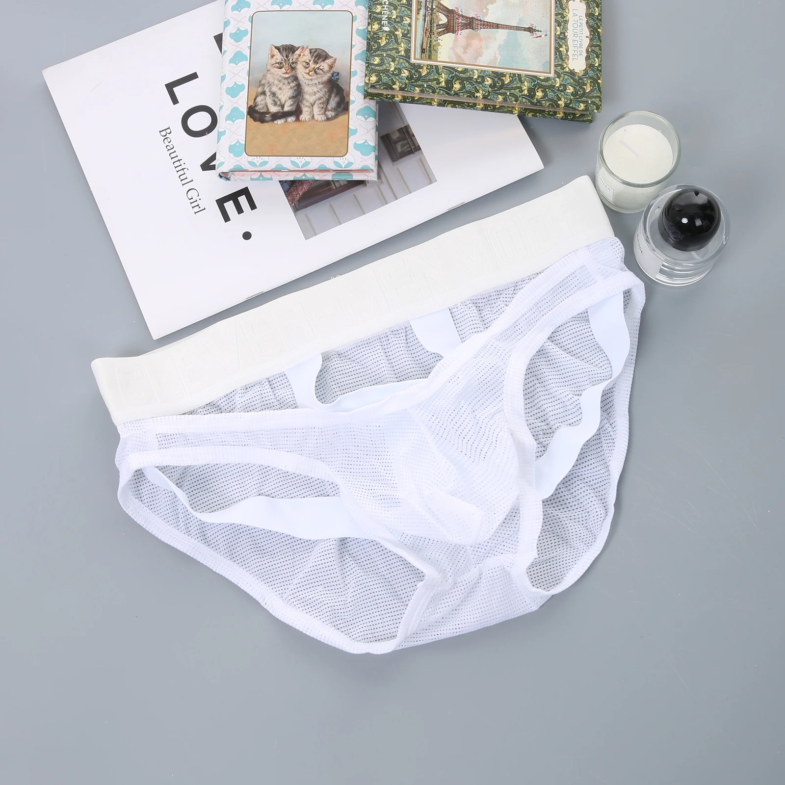 

Men's Mesh Panties Athletic Supporter Jockstrap Birefs Breathable Ultra Thin Underwear Man Sexy Underpants Workout Wear