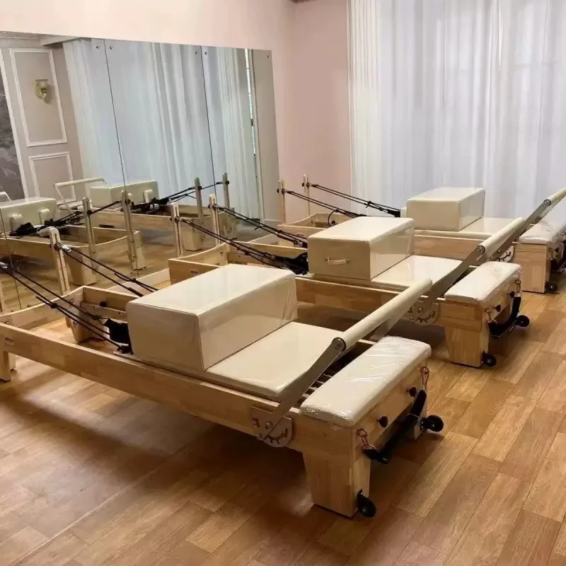 

Кровать из дуба для пилатеса, большое оборудование для йоги, новая кровать для пилатеса, формирующая кровать для йоги для тела