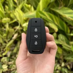 3 Button Silicone Car Fob Key Cover Case Protect Skin Shell Rubber Bag Keychain for JAC VW SOL E10X QX X8 E50 X6 A5E50A E40X X4