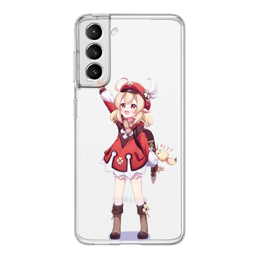 Genshin Impact Phone Case For Samsung Galaxy S22 S21 S20 FE Ultra 5G S10 S10E S9 S8 Plus Note 10 20 Soft Clear Full Lens Cover image 3
