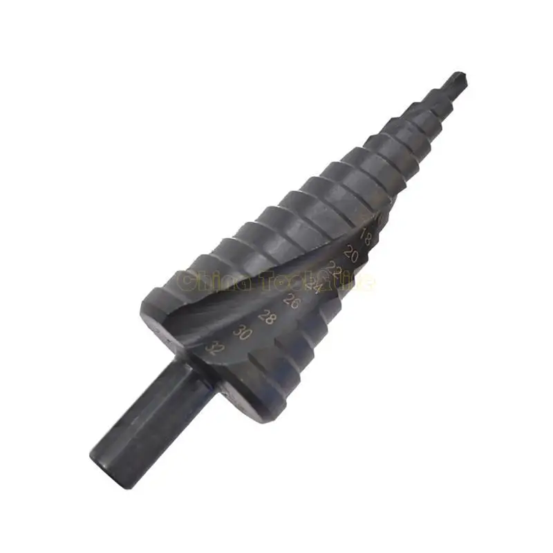 Taladro paso 57QF para metal, diámetro taladro cónico 4-32 mm, ranuras espirales pelado
