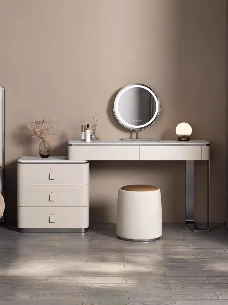 AA minimalist solid wood dresser, chest and cabinet integrated, modern simplicity and high-end light luxury home bedroom