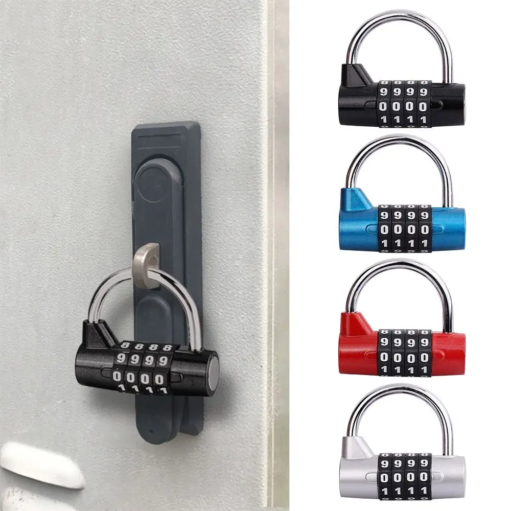 Security Travel Suitcase Dormitory Cabinet  Lock Gym Safety Coded Lock 4 Digit Password Lock Luggage Padlock