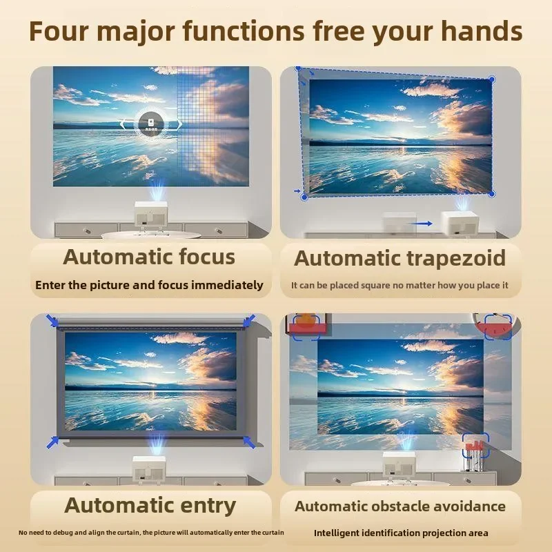 projector silent closed home 4K ultra high definition daytime direct projection 3D Bluetooth m