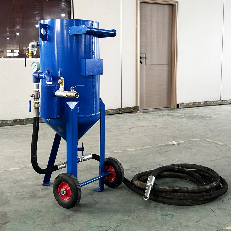 

100 liters sandblasting equipment, portable air sandblasting machine/casserole