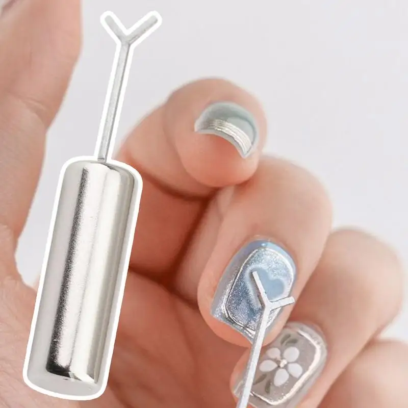 เครื่องมือทําเล็บ Love แม่เหล็กลวดเหล็กแม่เหล็ก Rod ผสมแม่เหล็กหัวใจสําหรับเล็บเจลแม่เหล็กหัวใจแม่เหล็กอุปกรณ์เสริม Art Supplies