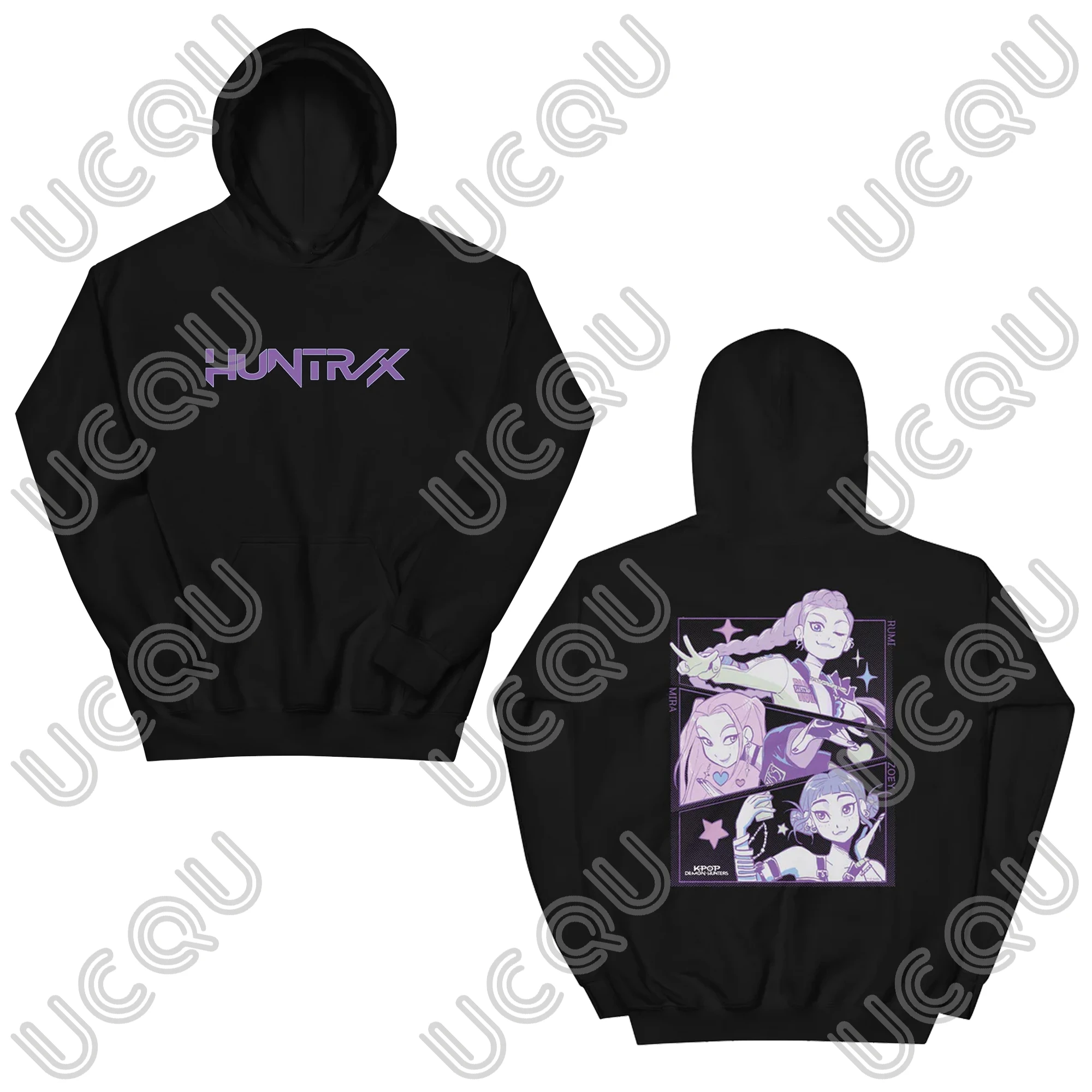 

2025 New KPop Demon Hunters Hoodies Winter Fleece Casual Sweatshirt Top for Women Men Tops Clothing