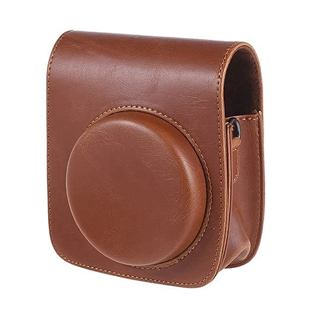 Funda compacta Vintage para cámara instantánea Instax Mini 90, bolso cruzado de PU con correa de hombro ajustable, antiarañazos