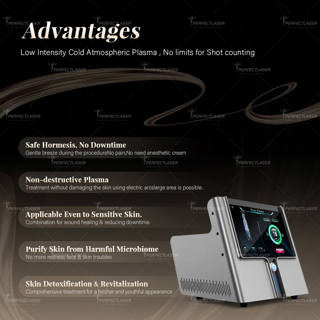Perfectlaser 12.1 Inch Touch Screen Advanced Professional Salon Clinic Treatment Apparatus Cold Plasma Beauty Machine