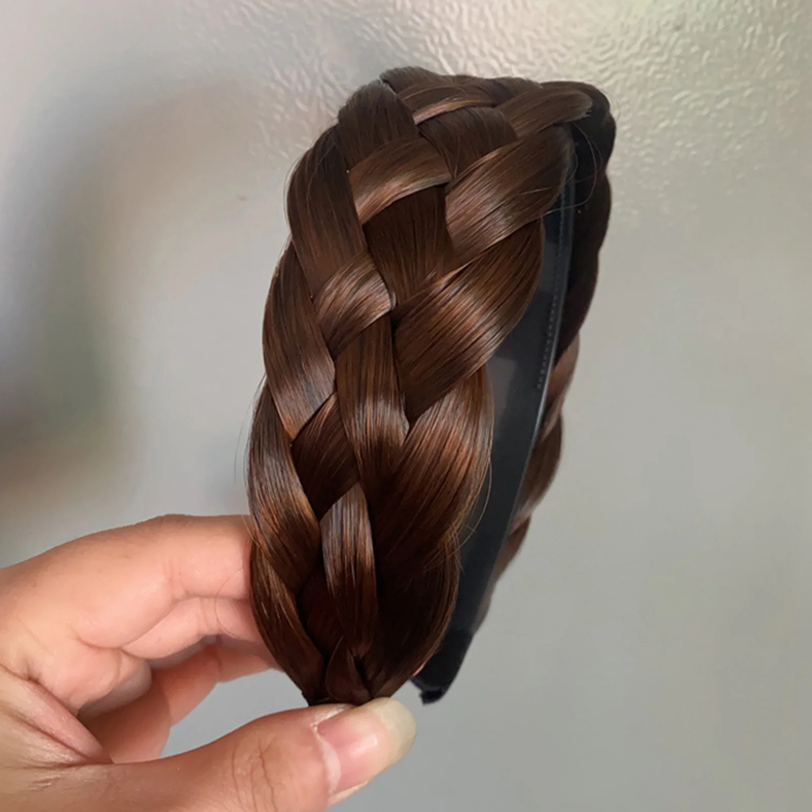 Fashion Women Braid Shape Hair Band Manual Compilation Pentagonal Braid Annular Hair Temperament Hoop For Hair Accessories