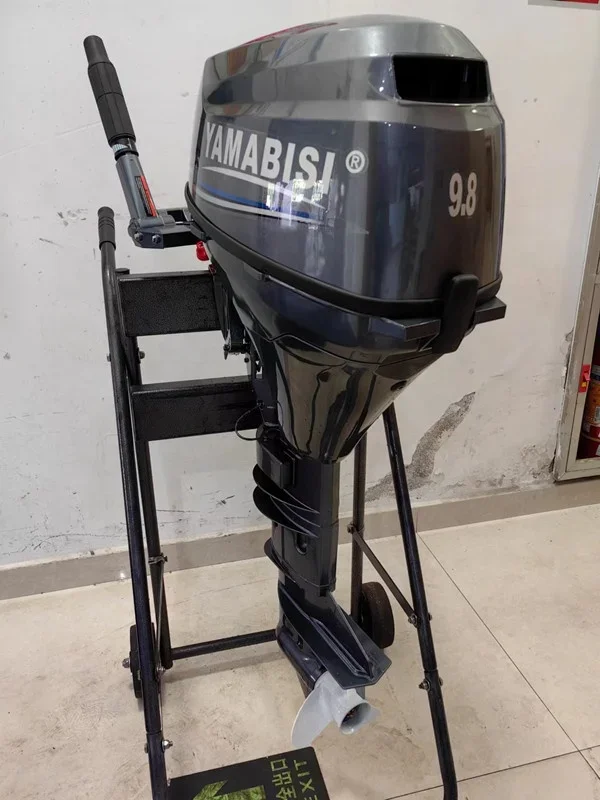 4 Stroke 9.8hp Outboard Motor Engine Long Shaft Manual Start Boat Engine For Sale Compatible