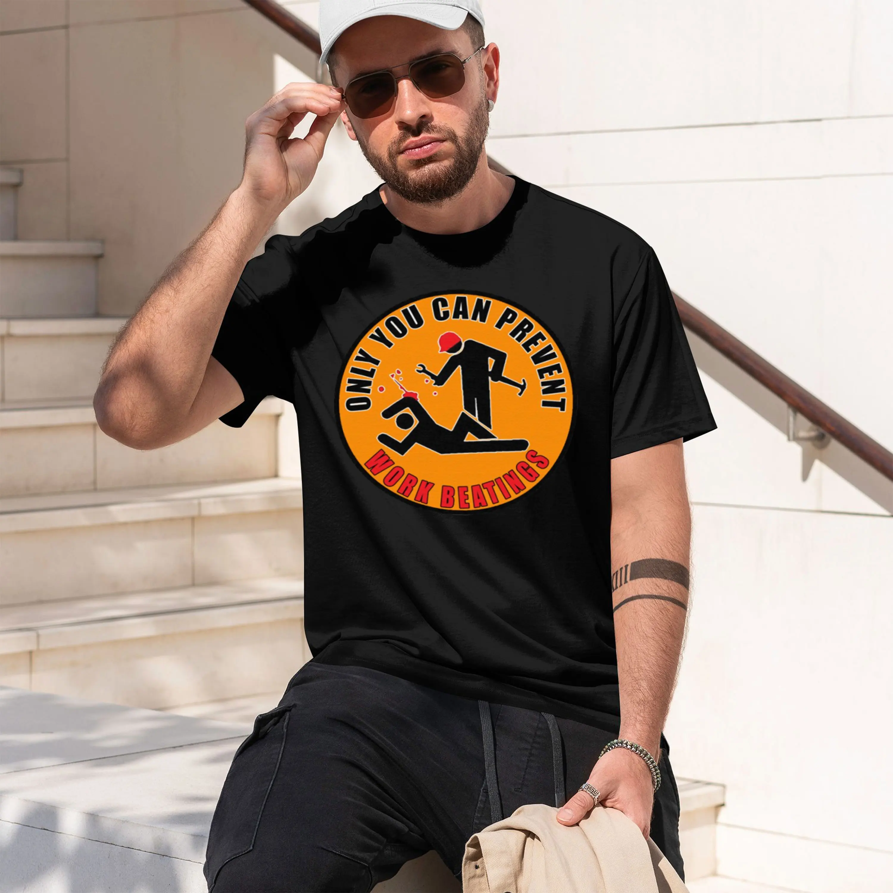 Economy Stinks Sticker 2026 Nouveau modèle T-shirt à manches courtes et col rond pour homme, classique, décontracté, plusieurs couleurs et tailles pour un usage quotidien